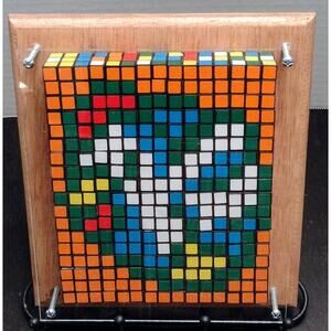 Zelda Chicken Rubik's Cube Mosaic Art Piece